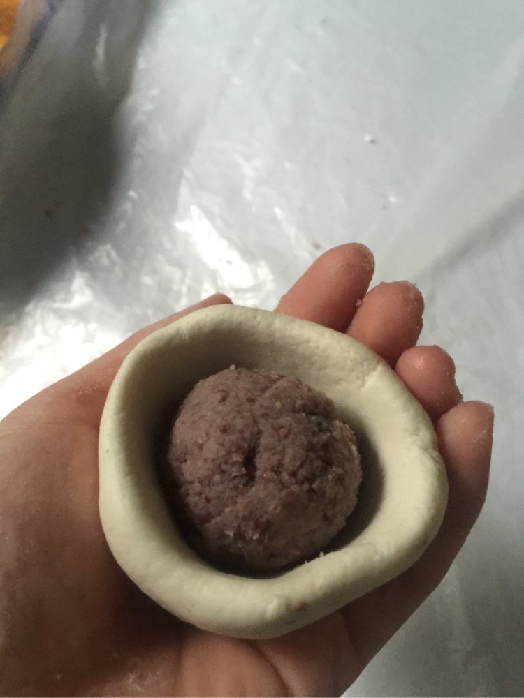 红豆馅饼步骤6