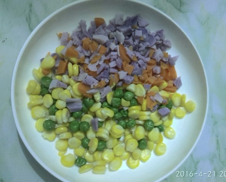 紫淮山煎饼步骤2