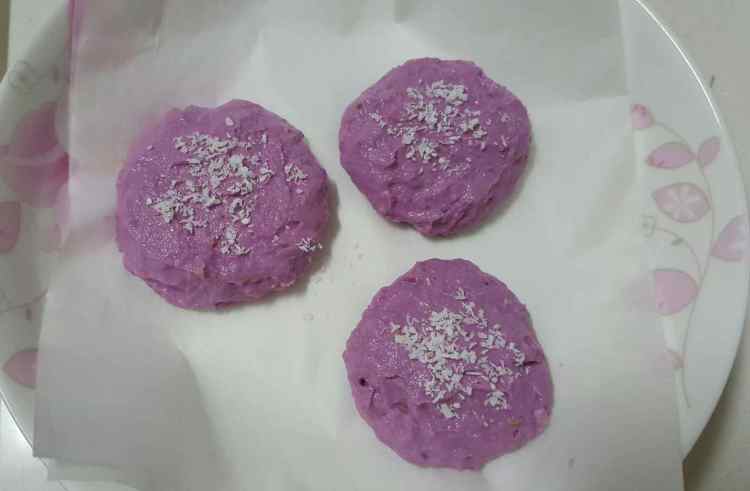 酸奶紫薯饼步骤7