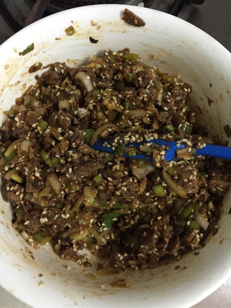 大葱牛肉饼步骤3