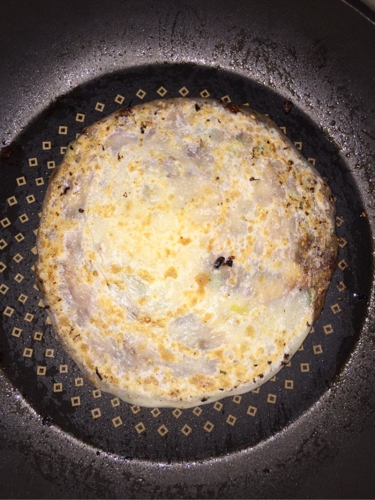 大葱牛肉饼步骤8
