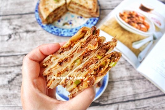大葱牛肉饼步骤11