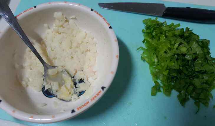 油麦菜山药玉米饼步骤1