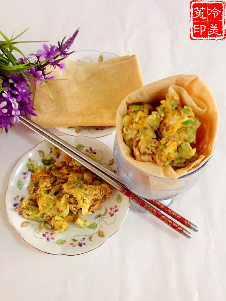 虾酱鸡蛋煎饼卷步骤8