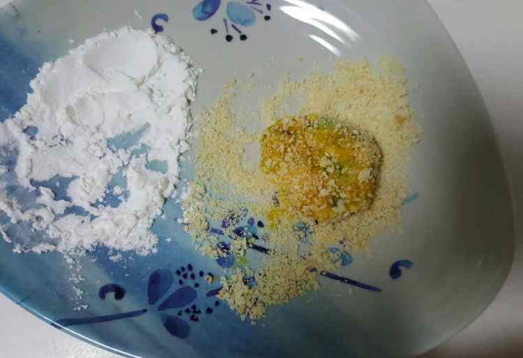 菠菜皮皮虾酥饼步骤6