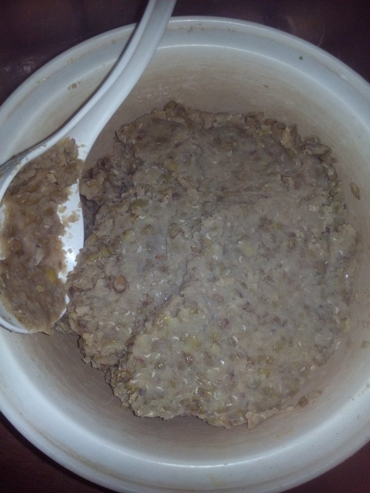 健康绿豆饼步骤2