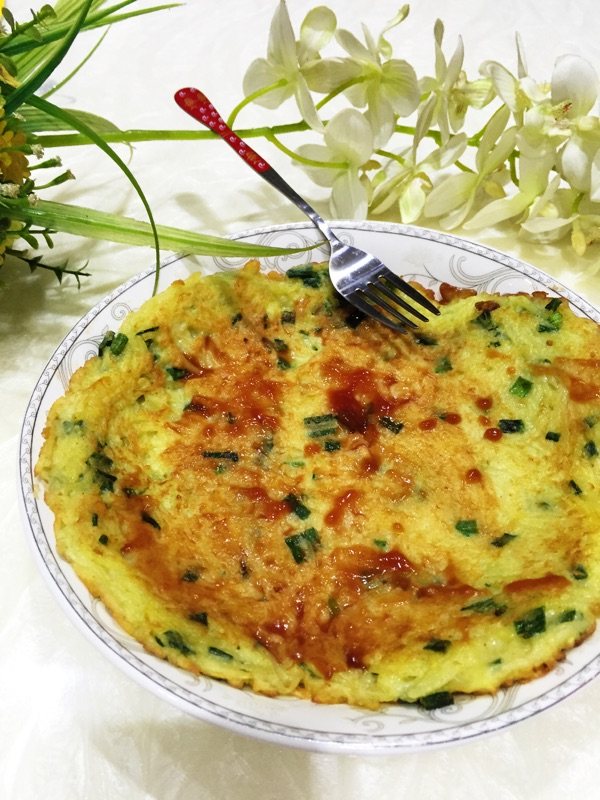 土豆丝早餐饼步骤7