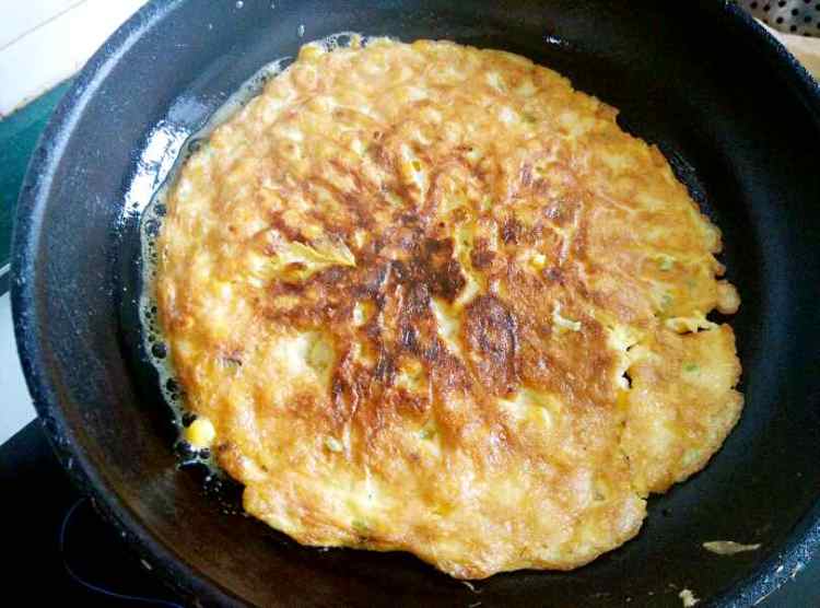 鸡蛋玉米饼步骤5