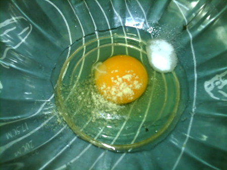 茼蒿蛋糊饼步骤3