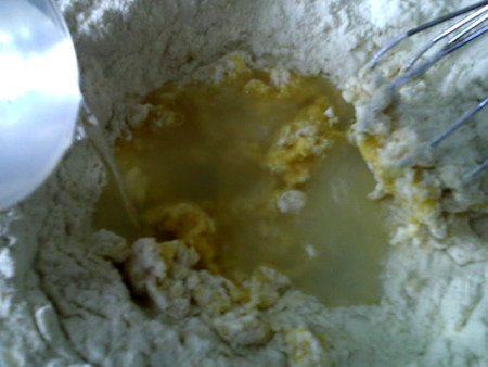 茼蒿蛋糊饼步骤5