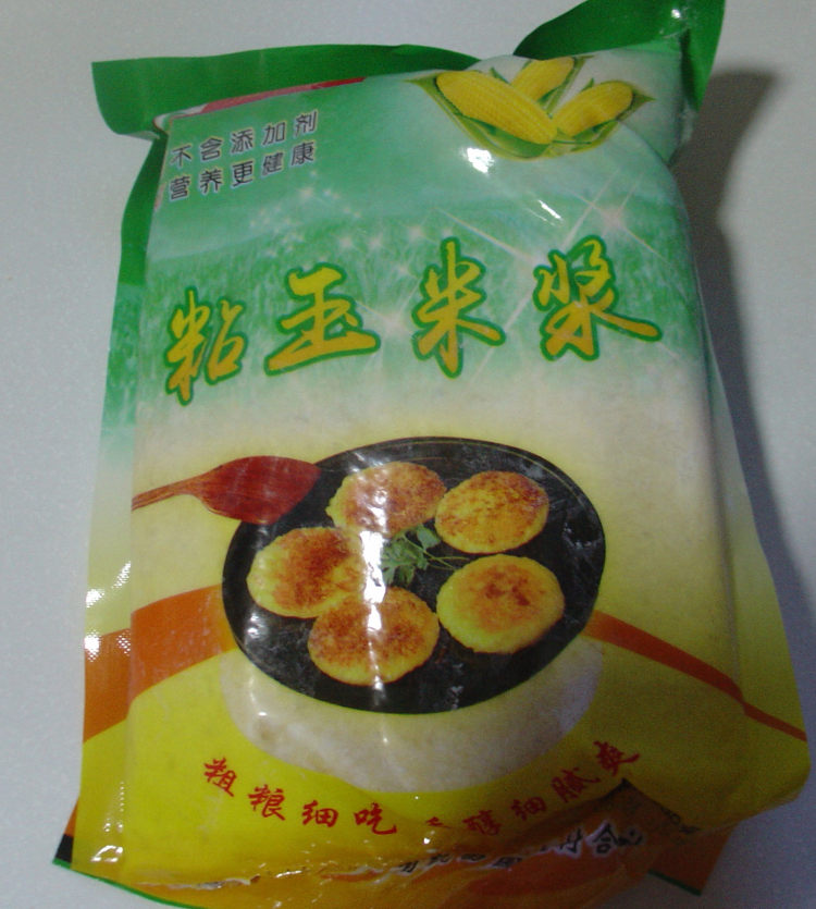蒸玉米饼步骤1