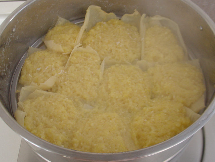 蒸玉米饼步骤8