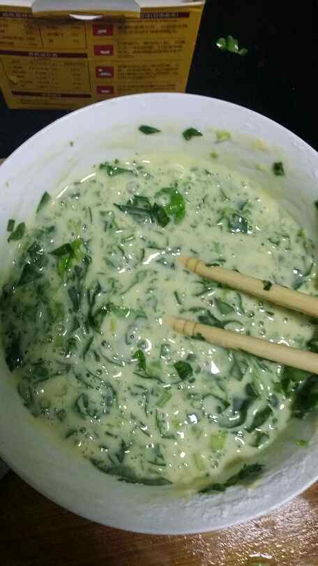 鸡蛋菠菜饼步骤4