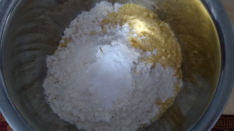 黑糖芝麻玉米煎饼步骤1