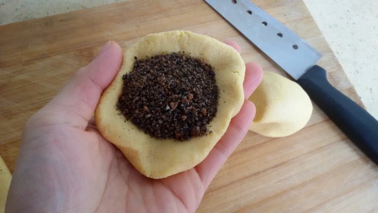 黑糖芝麻玉米煎饼步骤5