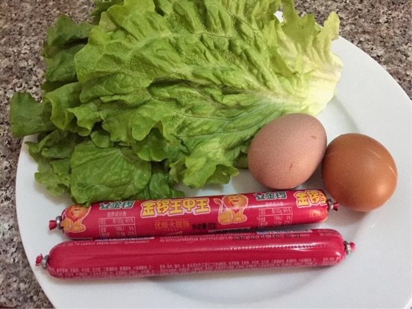 鸡蛋火腿蔬菜卷步骤1