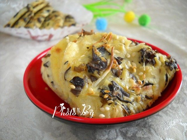 蒜须黑木耳鸡蛋饼步骤8