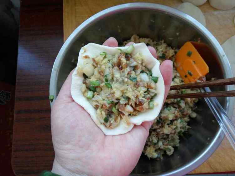 大白菜韭菜馅饼步骤10
