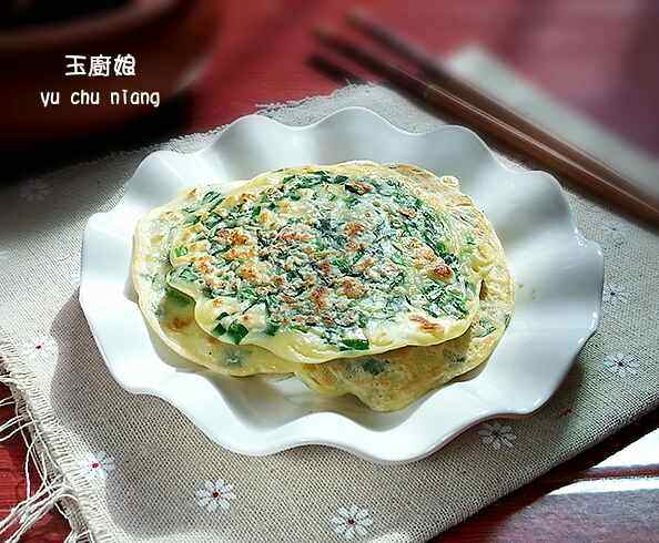 韭菜虾皮鸡蛋饼步骤12