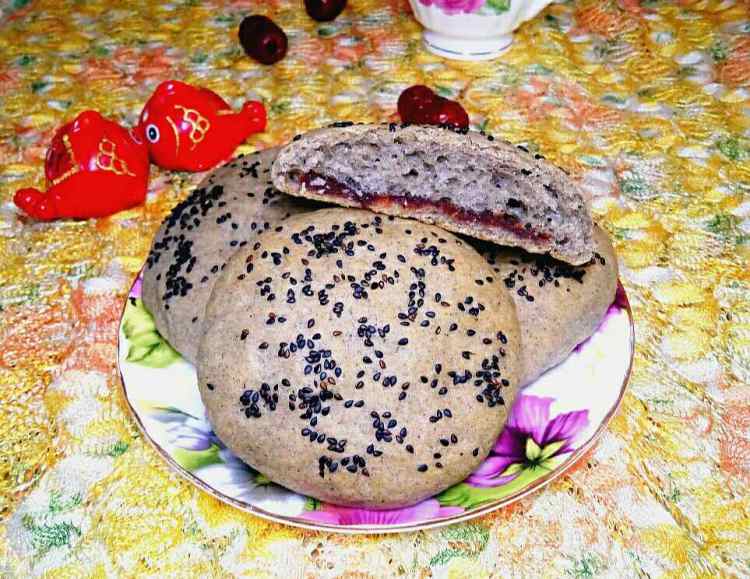 黑芝麻豆沙饼步骤8