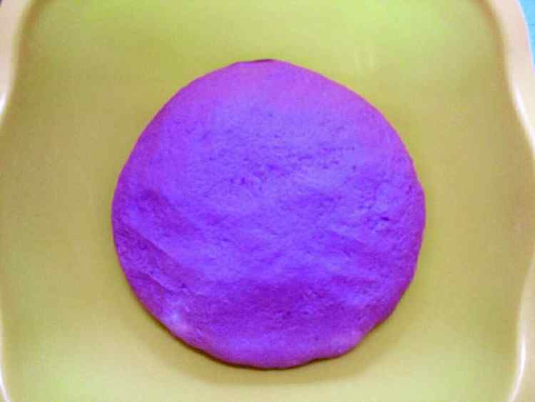 发面紫薯饼步骤3