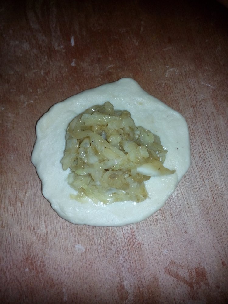 烫面包菜素饼步骤8