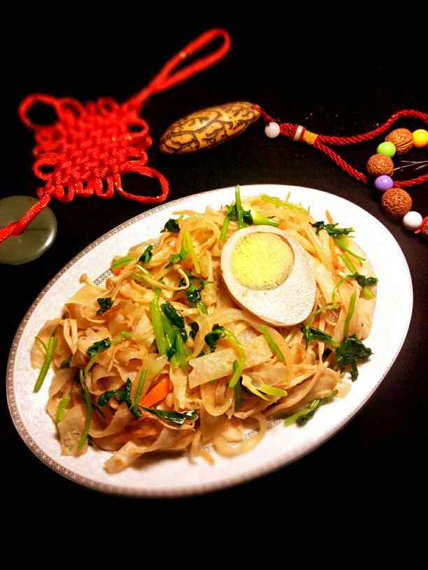 杂蔬炒饼步骤9