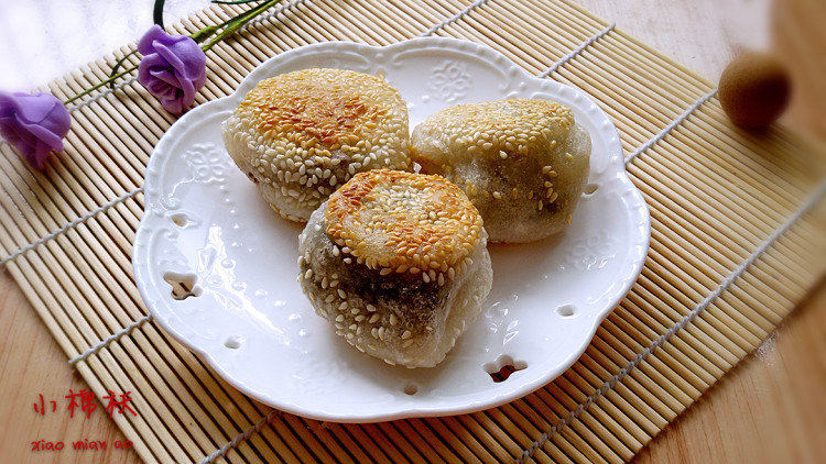 芝麻糯米饼步骤8