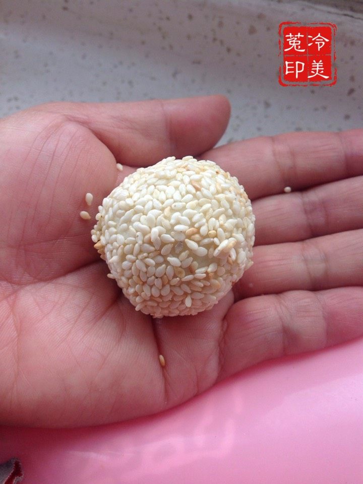 土豆枣泥芝麻饼步骤15