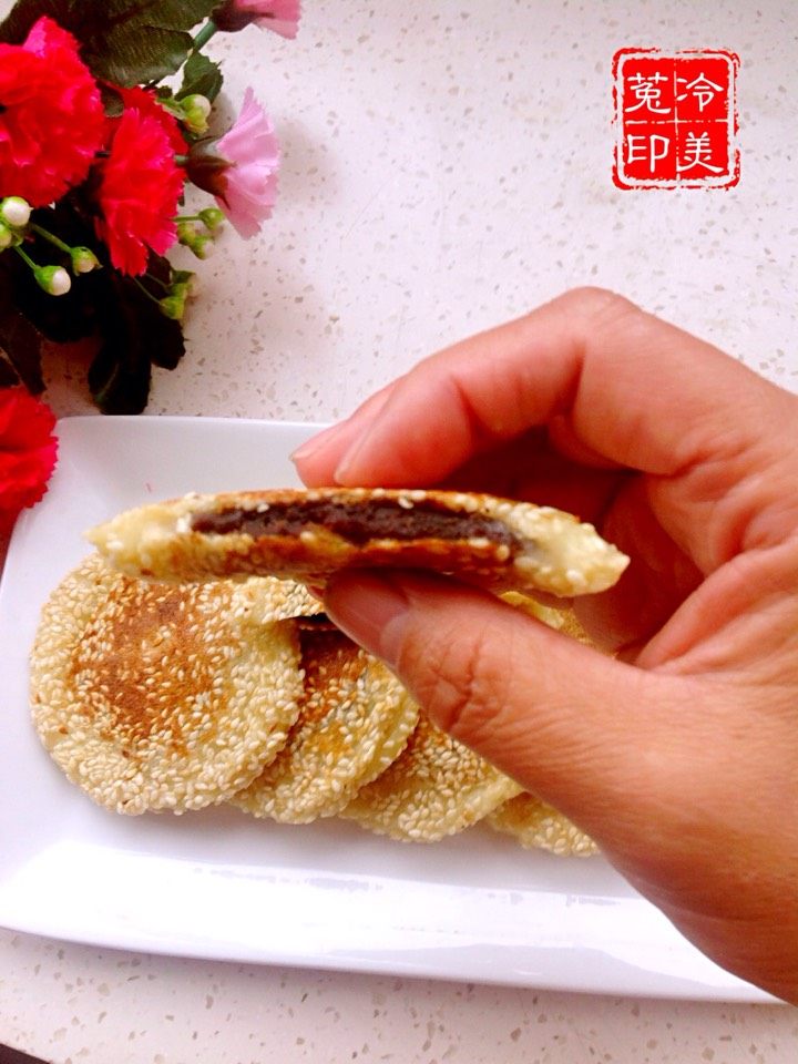 土豆枣泥芝麻饼步骤18