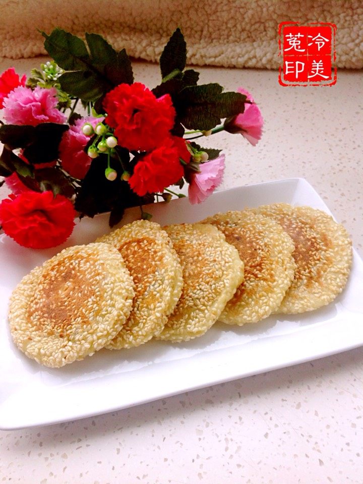 土豆枣泥芝麻饼步骤19