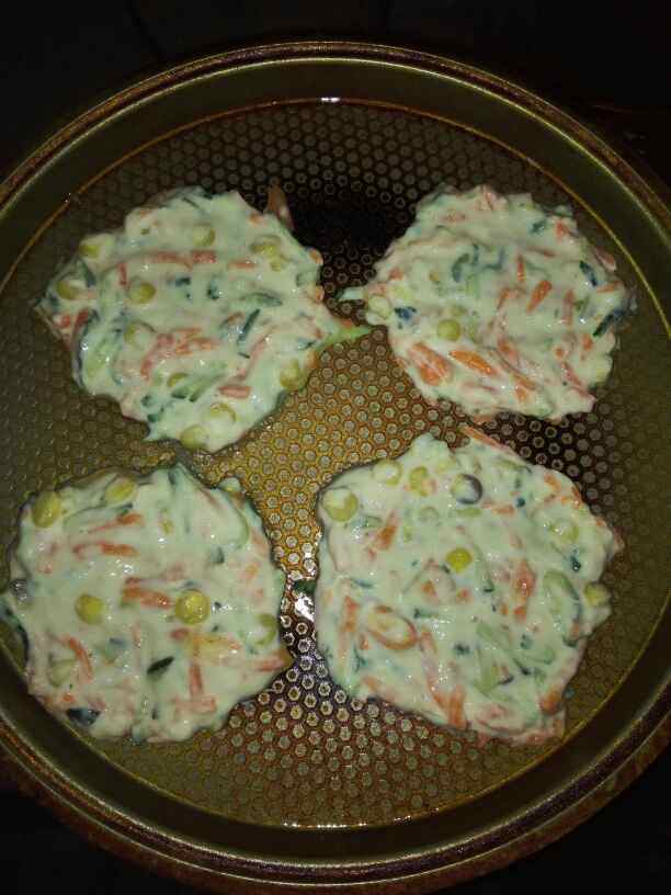 蔬菜玉米饼步骤3