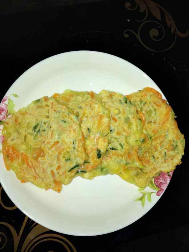 蔬菜玉米饼步骤4