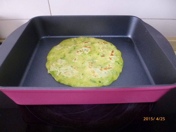 苦菊鸡蛋软饼步骤7