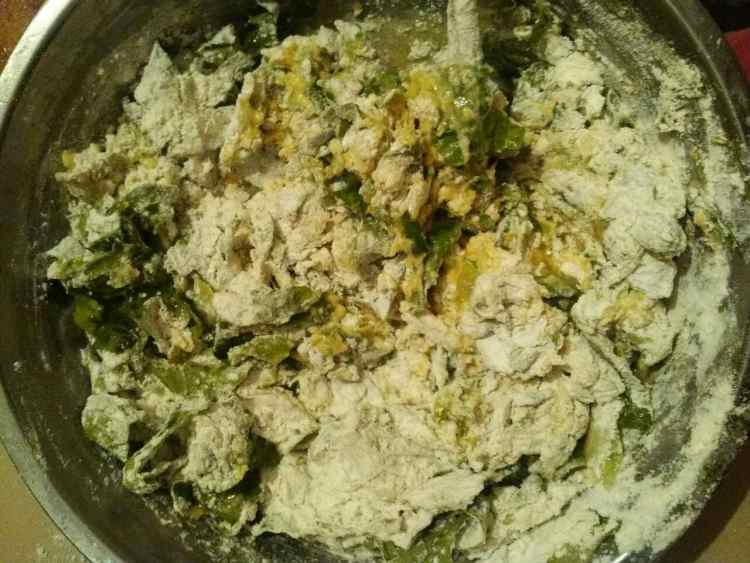 小白菜鸡蛋饼步骤8