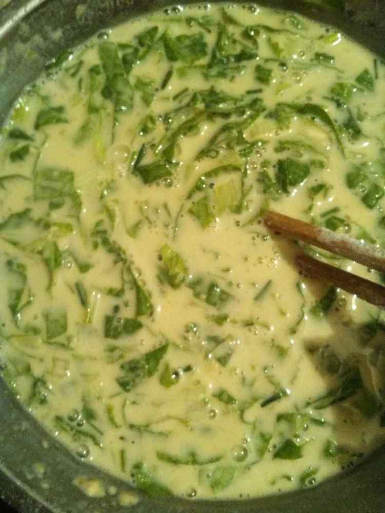 小白菜鸡蛋饼步骤9