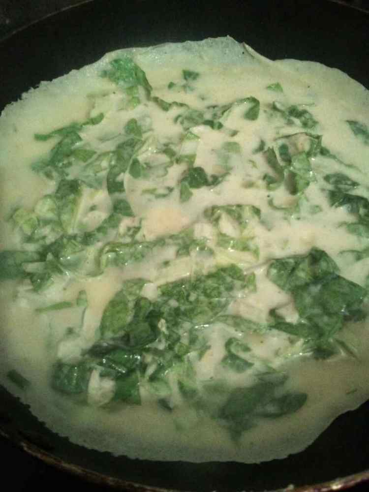 小白菜鸡蛋饼步骤11
