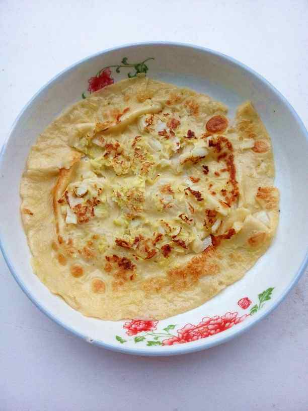 白菜鸡蛋饼步骤8