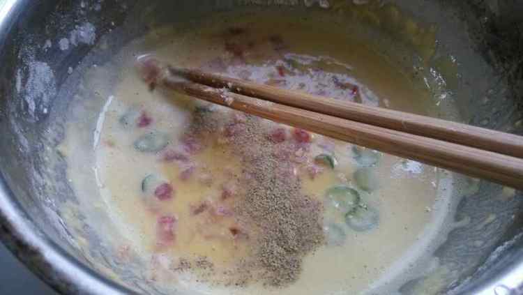 双椒培根鸡蛋饼步骤6