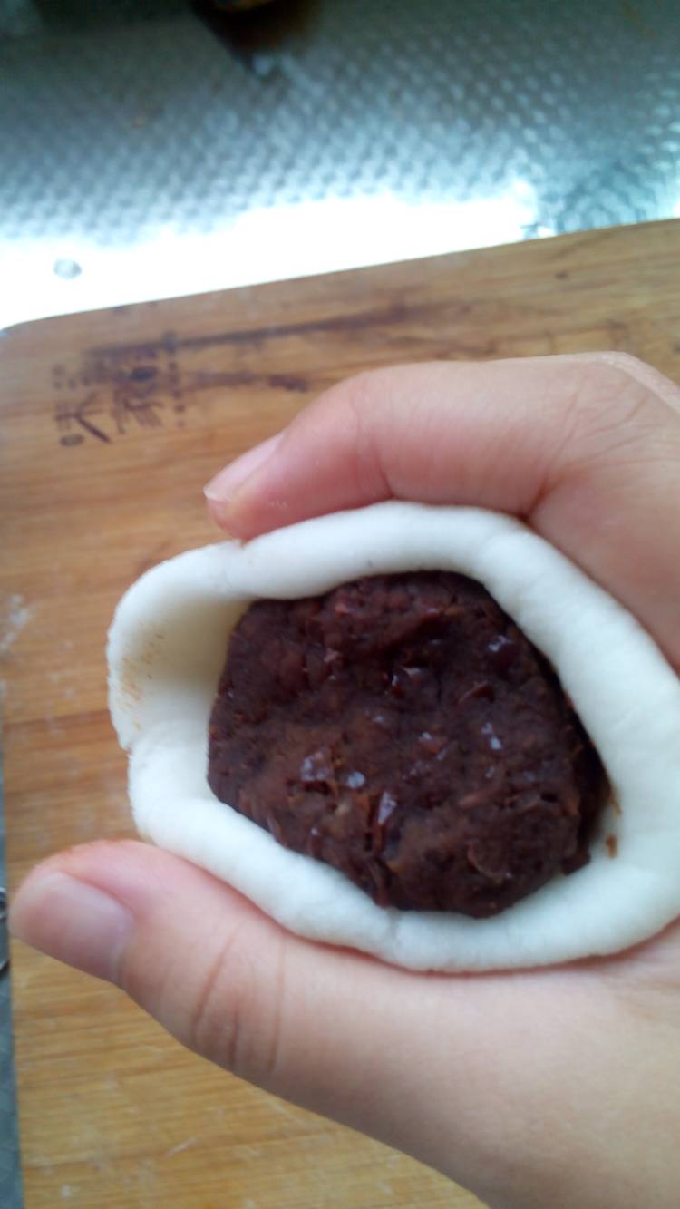 红豆豆沙冰皮月饼步骤13