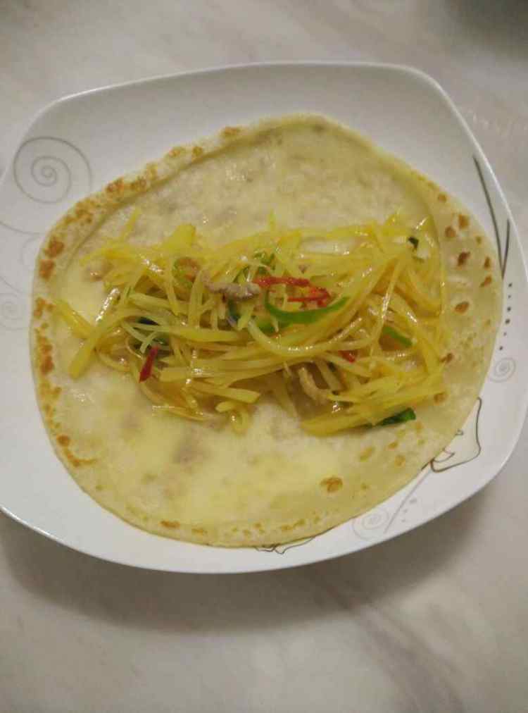 烫面卷饼步骤12