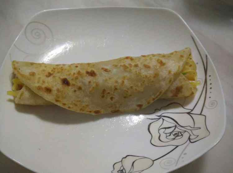 烫面卷饼步骤13