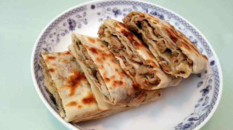 茄子肉糜荞麦千层饼步骤9