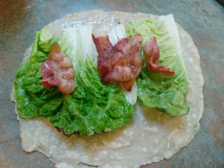 生菜培根卷饼步骤14