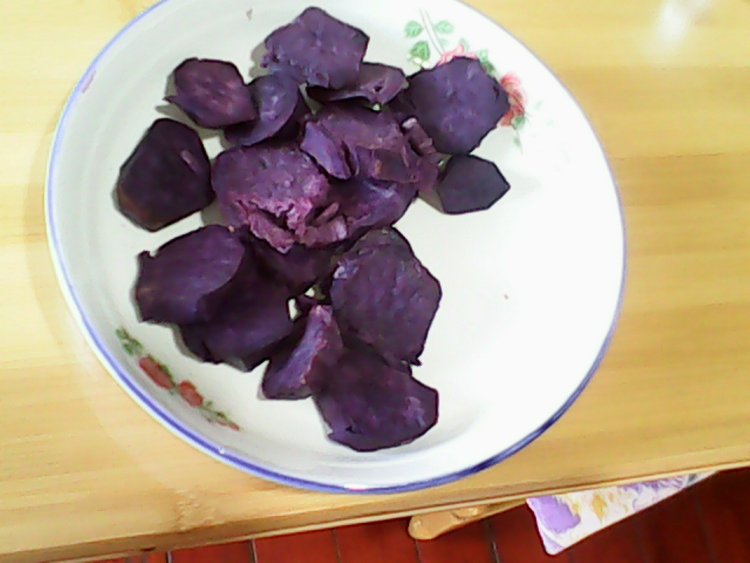 紫薯糯米饼步骤1