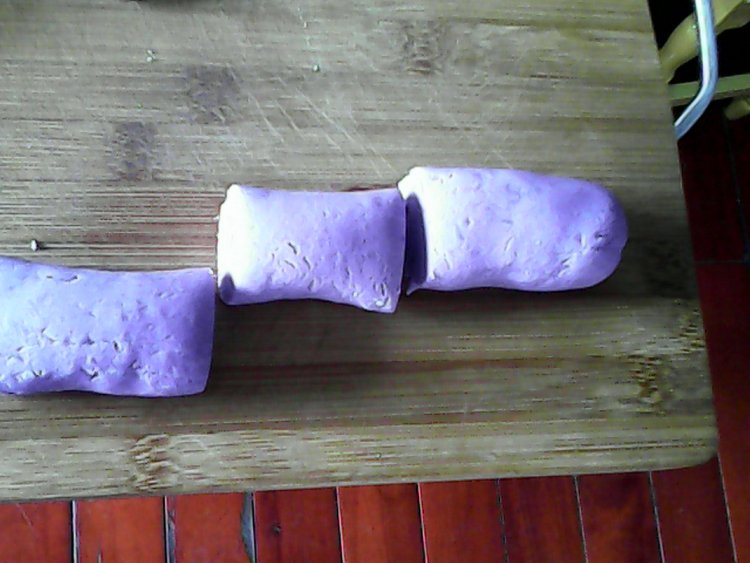 紫薯糯米饼步骤6