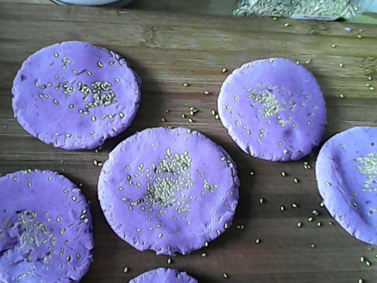 紫薯糯米饼步骤8