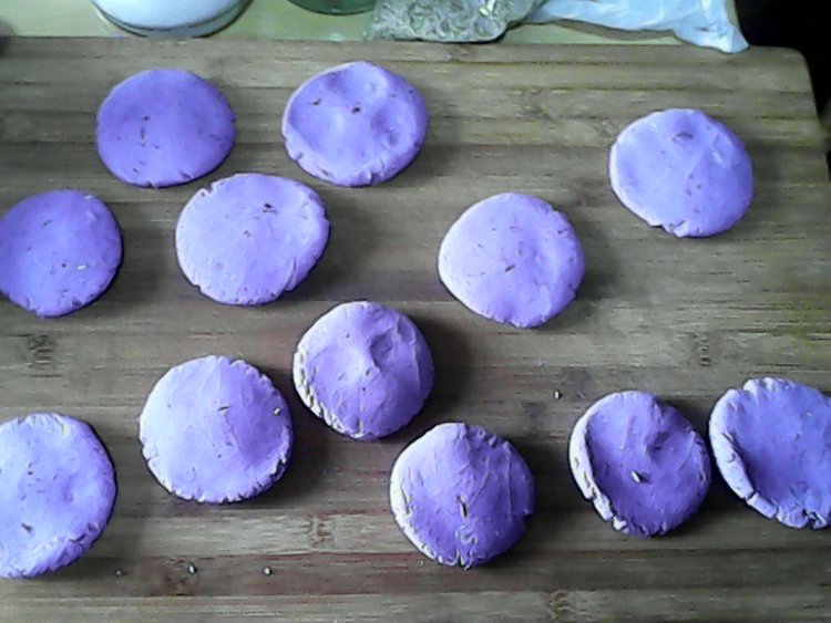 紫薯糯米饼步骤7