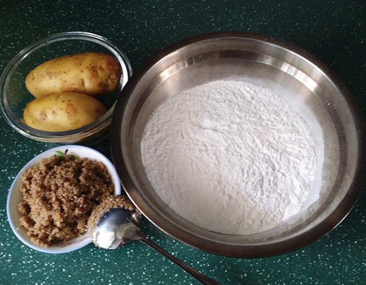 土豆糯米饼步骤1