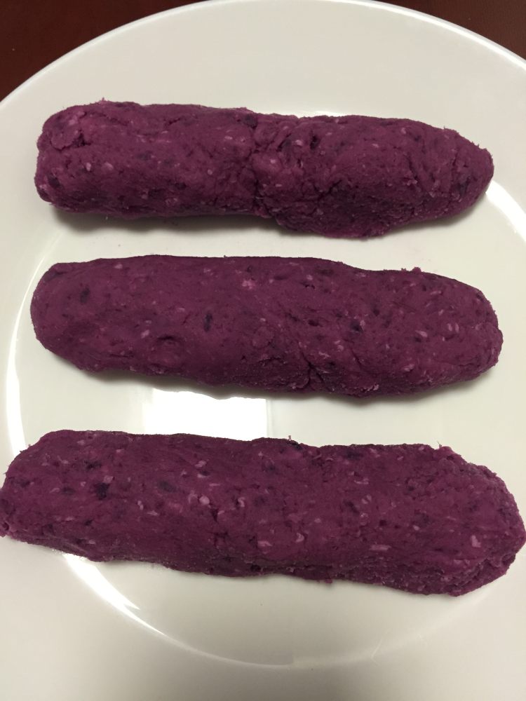 糯米紫薯饼步骤5